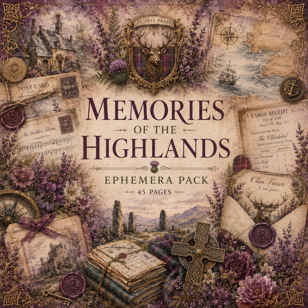 Memories of the Highlands Ephemera Pack