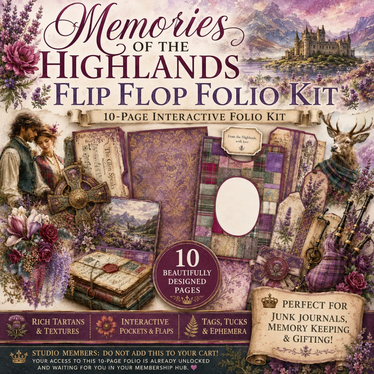 Memories of the Highlands Flip Flop Folio