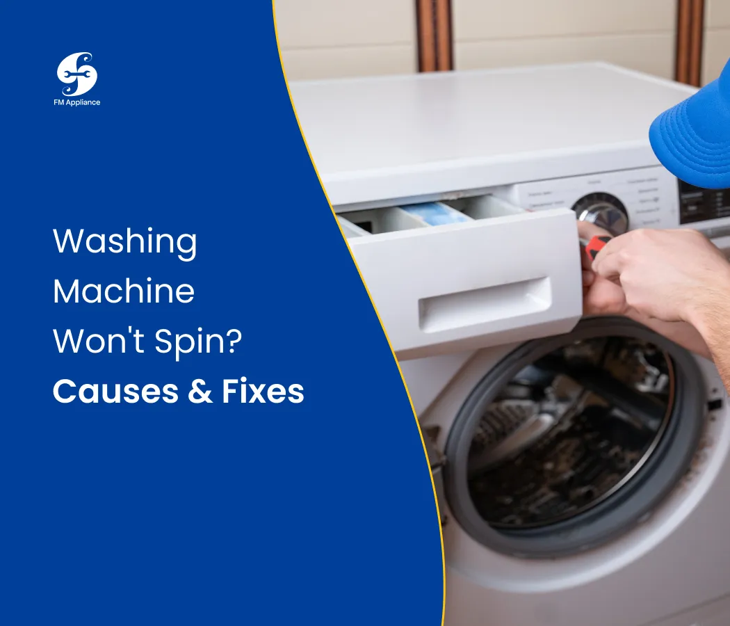 Washing Machine Won't Spin? Causes & Fixes