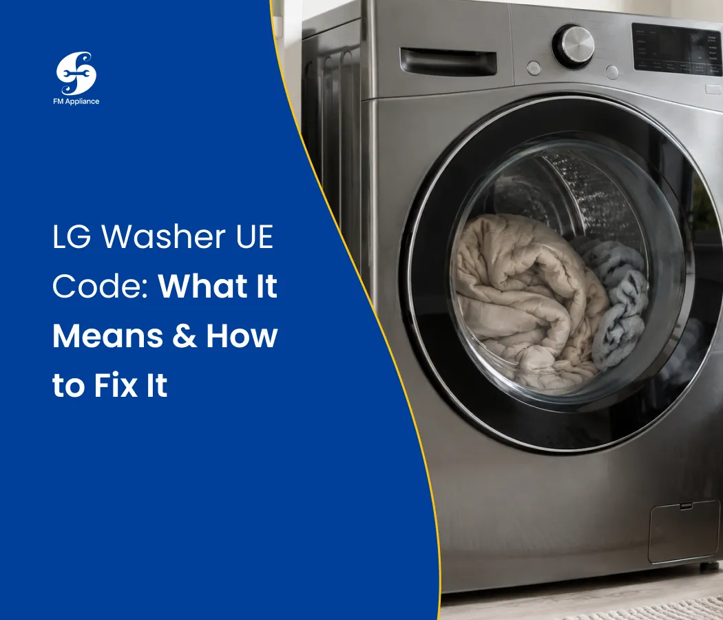 LG washer UE code