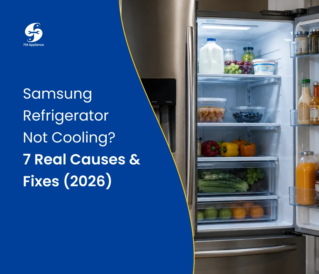 Samsung Fridge Not Cooling But Freezer Works? 7 Fixes (2026) | FM Appliances