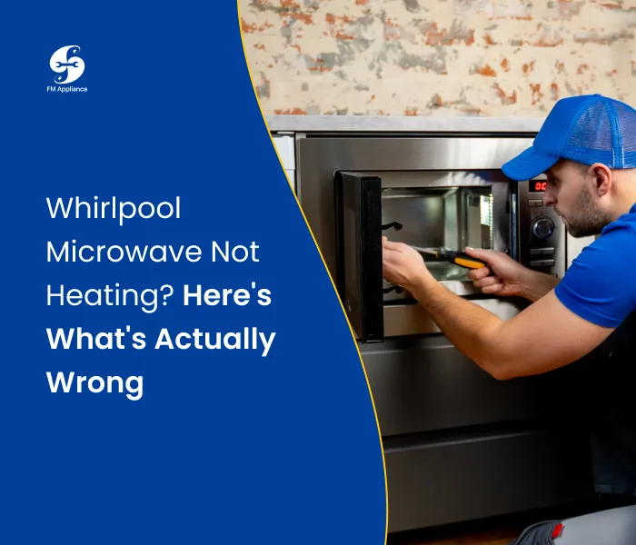whirlpool microwave not heating