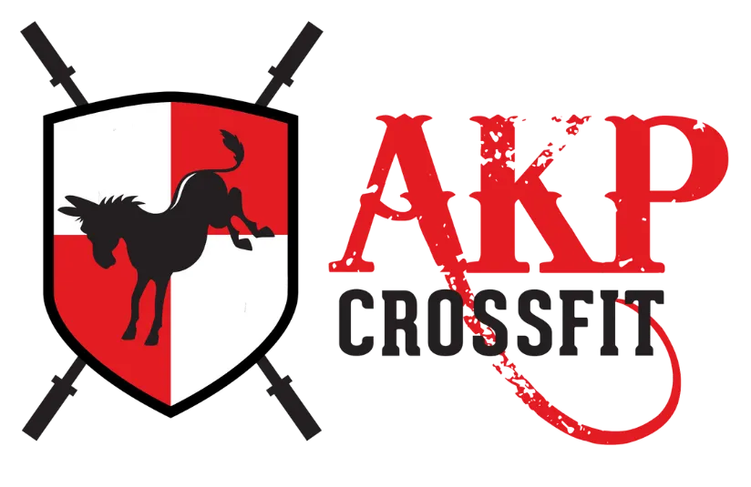 AKP Crossfit logo, donkey, mule, kicking