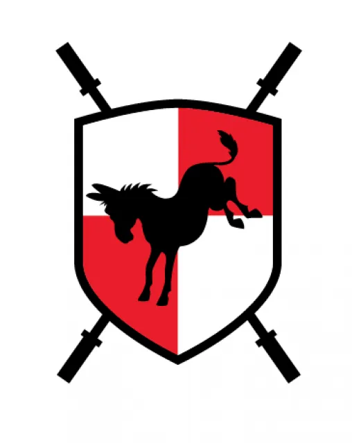 AKP Crossfit logo, donkey, mule, kicking