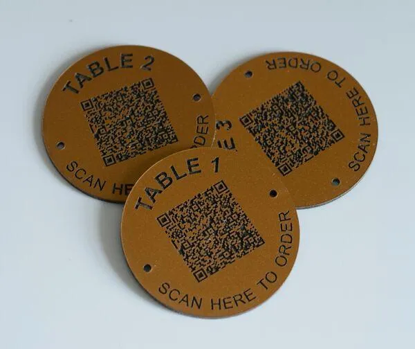 Brass QR code