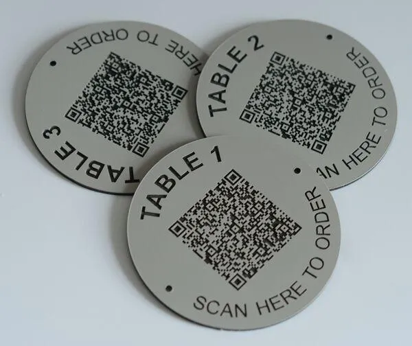 Aluminium QR code