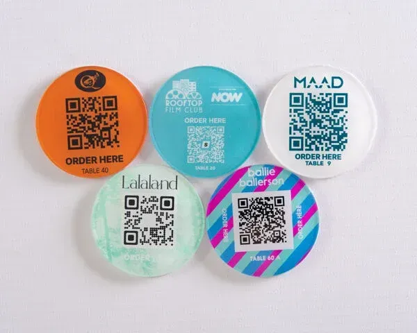 acrylic QR code