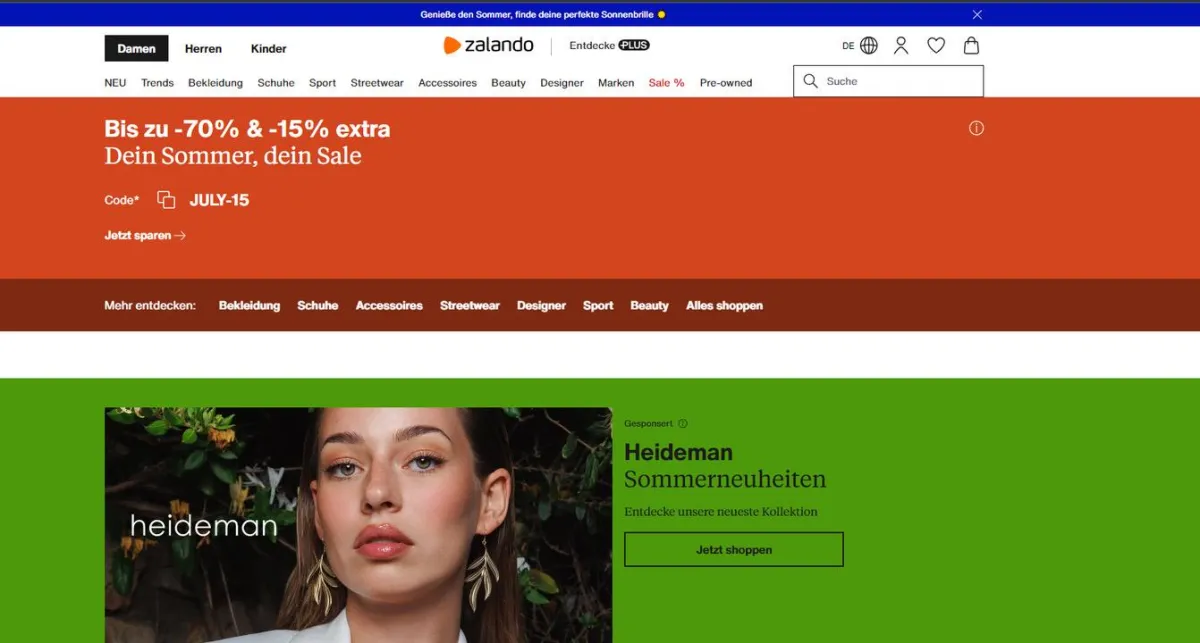 Iana Iatco das Kammpaigne Gesicht für Heideman