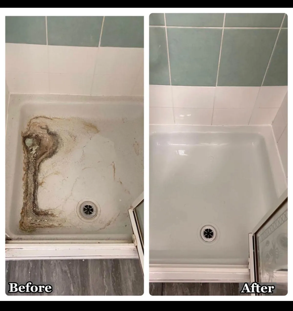 Before and after cleaning comparison of a bedroom