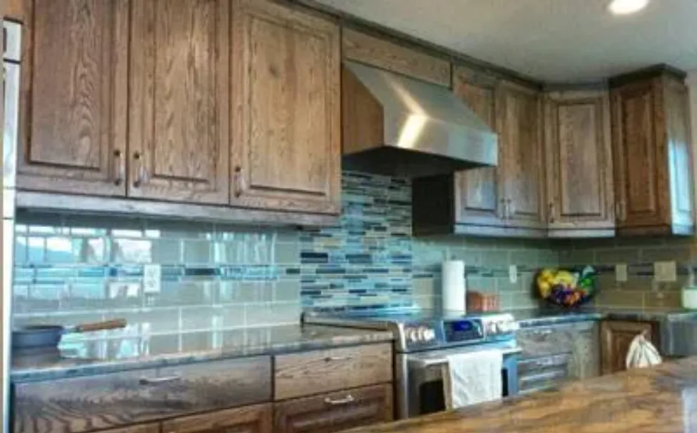 Wooden kitchen cabinets