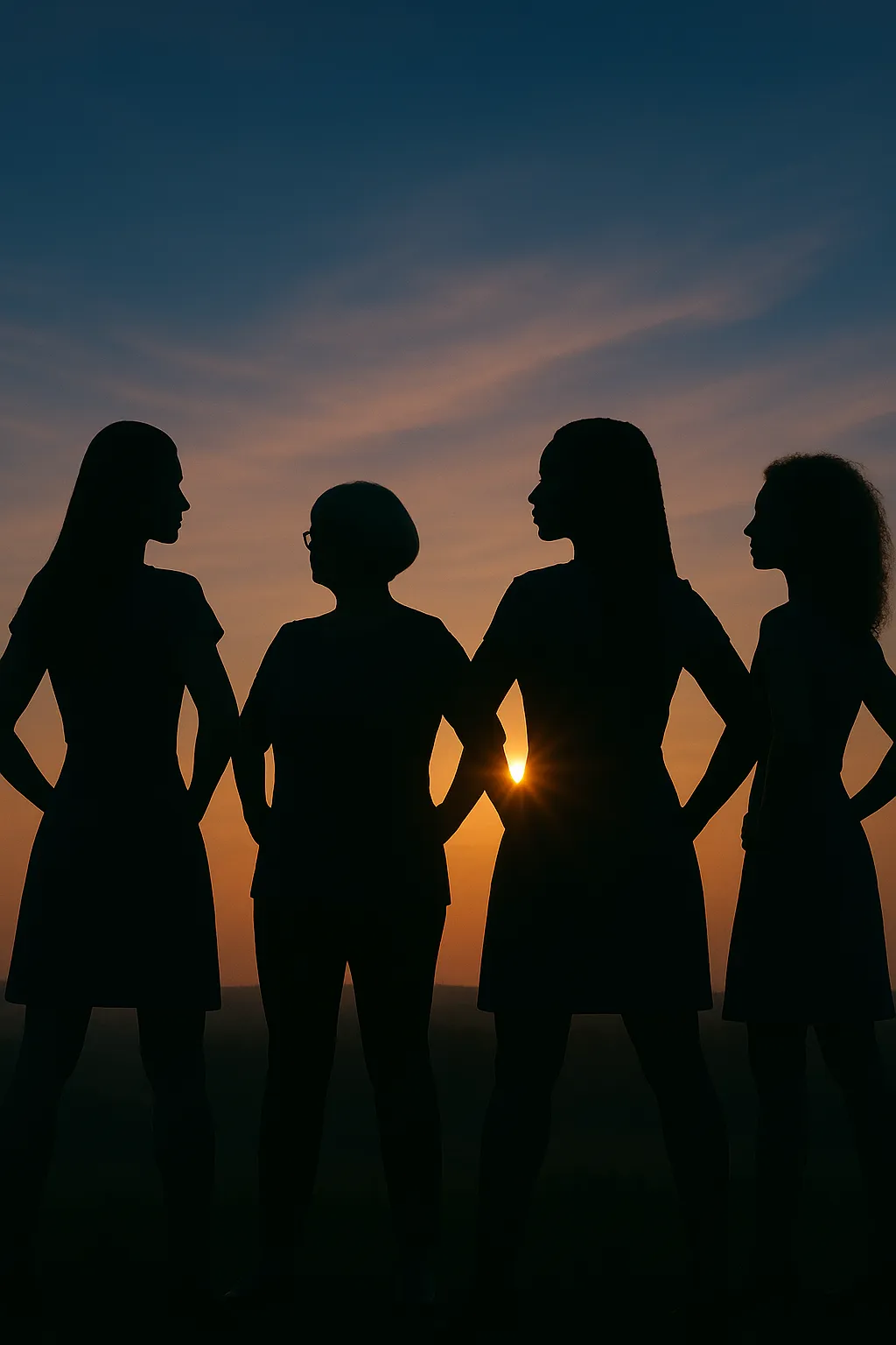 Confident women, united by inner work—regulated, resilient, and aligned.