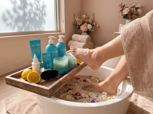 Pedicure med sukkerscrub