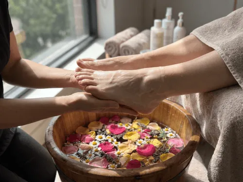 Pedicure med fodbad