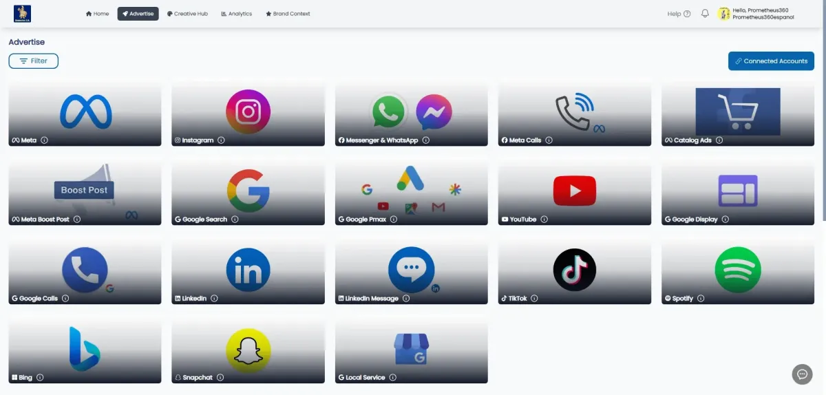 image of the A.I. Ads platorm