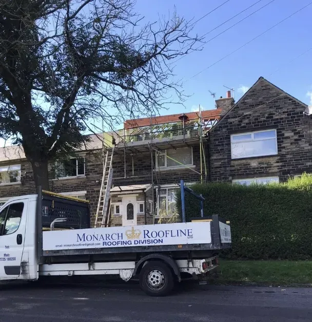 a glass fibre flat roof