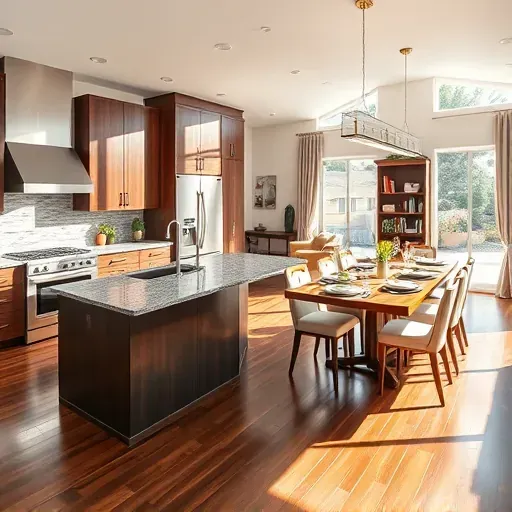 Completed home remodel in Morton Grove IL featuring open-concept living space, sleek cabinetry, modern appliances, and elegant decor.