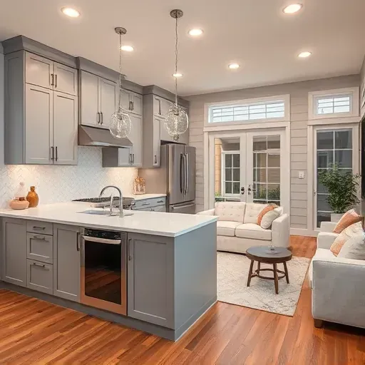 Completed home remodeling project in Bloomingdale IL showcasing modern design and elegant finishes.