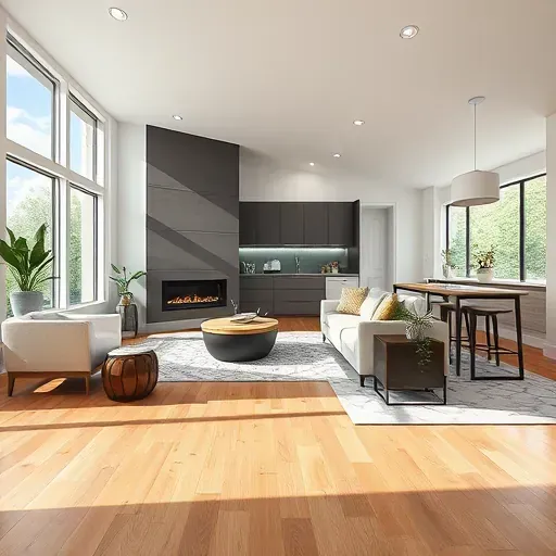 Home remodeling project in Bloomingdale, IL showcasing modern design, fresh paint, and stylish furnishings.