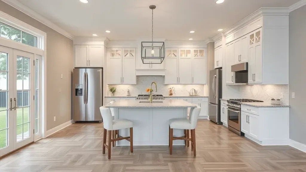 Home Remodeling in Hoffman Estates IL showcasing modern kitchen design and stylish home interior features.