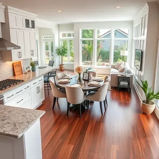 Completed home remodel in Vernon Hills, IL features modern kitchen, elegant living area, and cozy dining setup with decor.