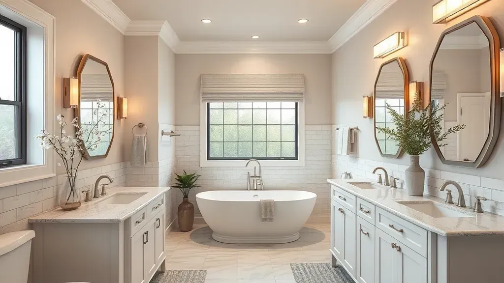 Bathroom Remodeling projects in Bloomingdale IL showcasing modern designs and elegant finishes.