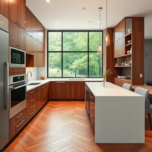 Newly remodeled kitchen in Arlington Heights with modern cabinetry, quartz island, stainless steel appliances, and natural light.
