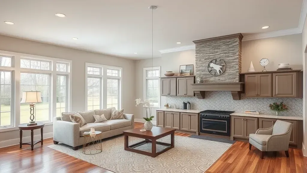 Home Remodeling in Glencoe IL showcasing a modern kitchen with sleek design and bright colors