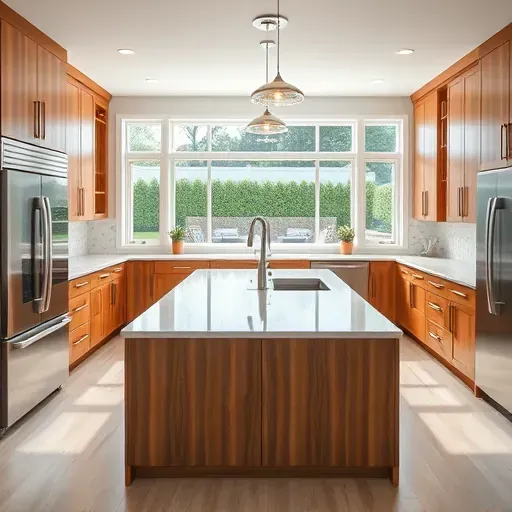 Beautiful renovated Bloomingdale kitchen with quartz countertops stainless-steel appliances and custom wood cabinets