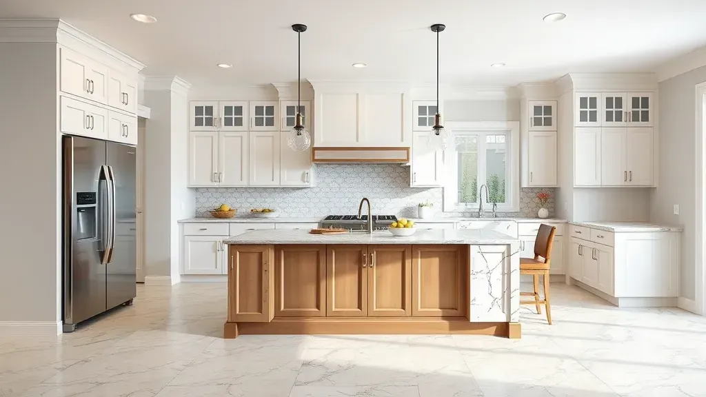 Kitchen Island Construction projects in Bloomingdale IL showcasing modern design and craftsmanship