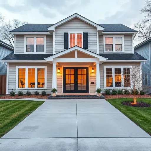 Home Remodeling project in Bloomingdale IL showcasing modern design and stylish finishes in an empty space.