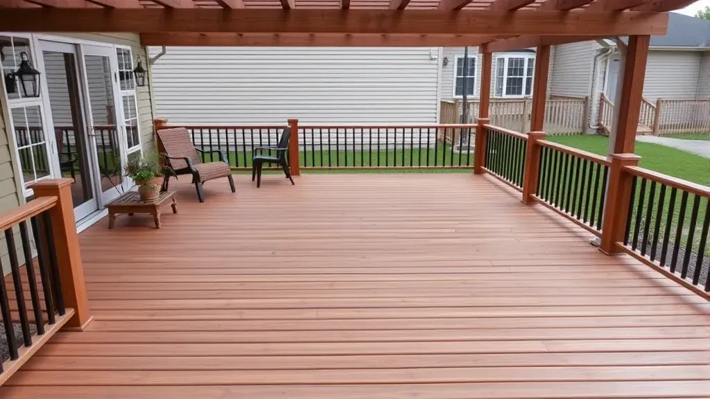 Deck installation project showcasing a beautifully constructed deck in Bloomingdale, IL