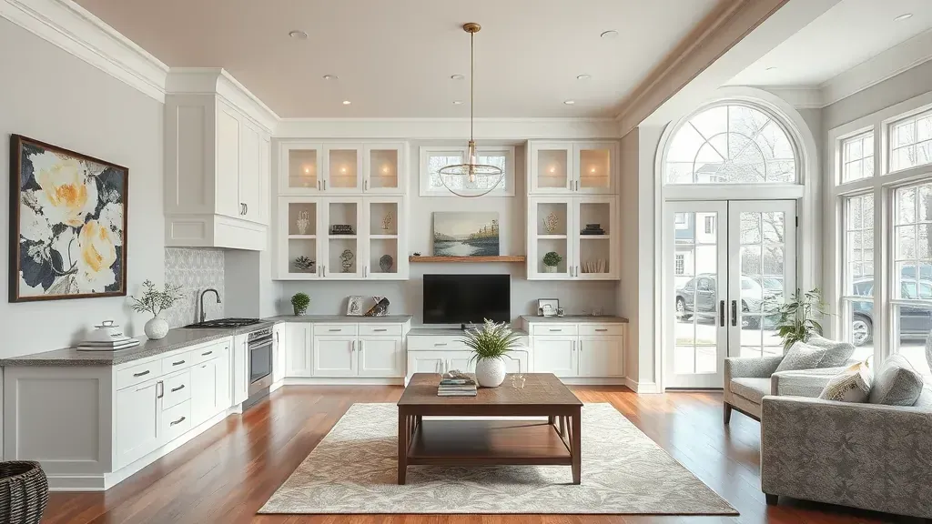 Home Remodeling in Morton Grove IL showcasing modern kitchen and living area renovations.