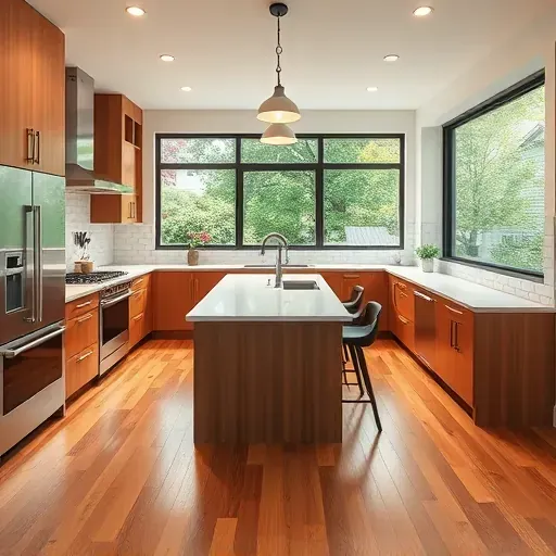 Freshly renovated kitchen in Evanston IL with modern cabinetry, quartz countertops, stainless steel appliances, and natural light.