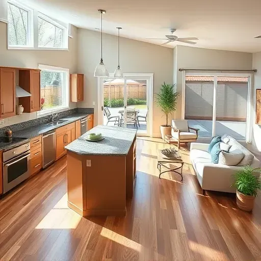 Completed home remodel in Lake Zurich IL featuring modern kitchen with stainless appliances and elegant decor.