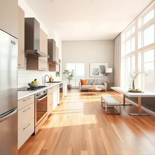Freshly remodeled Bloomingdale IL kitchen with modern cabinetry, quartz countertops, and natural light enhancing the space.