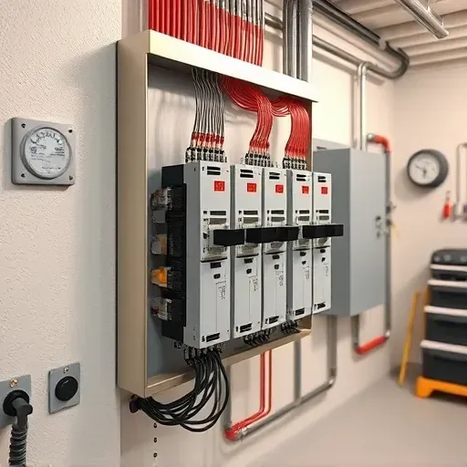 Completed modern electrical panel installation in Bloomingdale IL with updated wiring and polished components