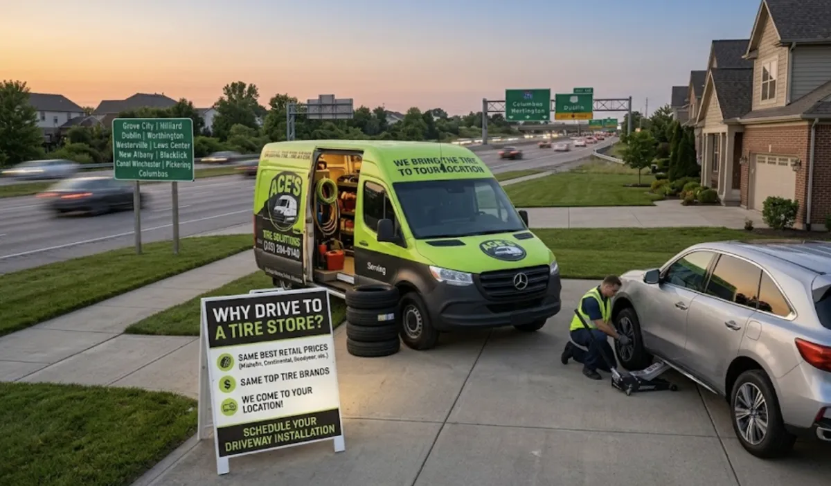 Let Ace's Mobile Tires Bring the Tire Store to your Door.