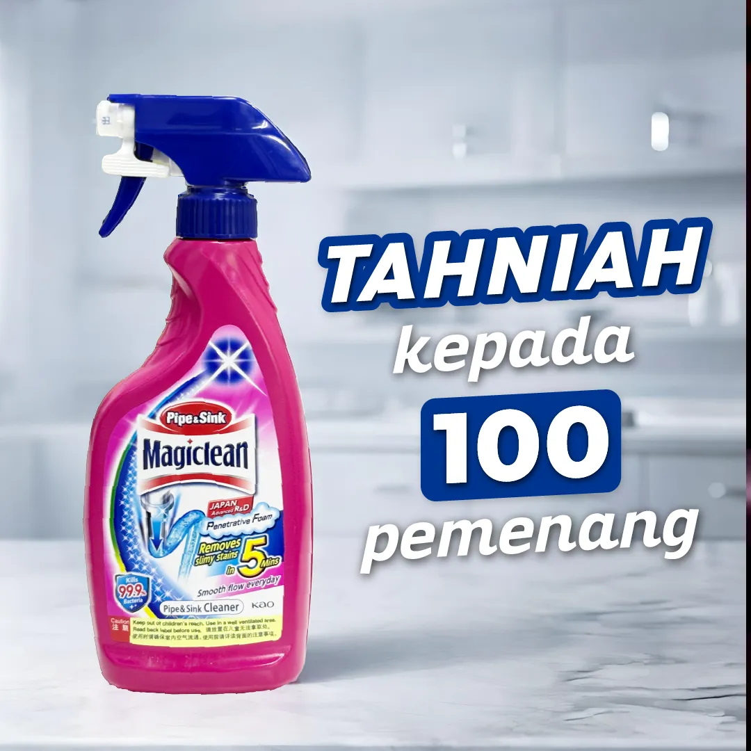 Pemenang - Giveaway Magiclean Pipe & Sink Cleaner