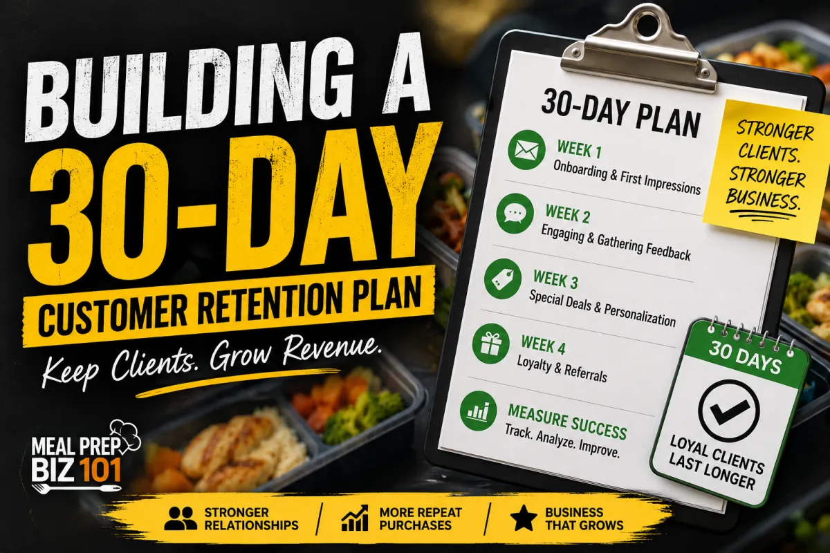 Building a 30-Day Customer Retention Plan for Your Meal Prep Business