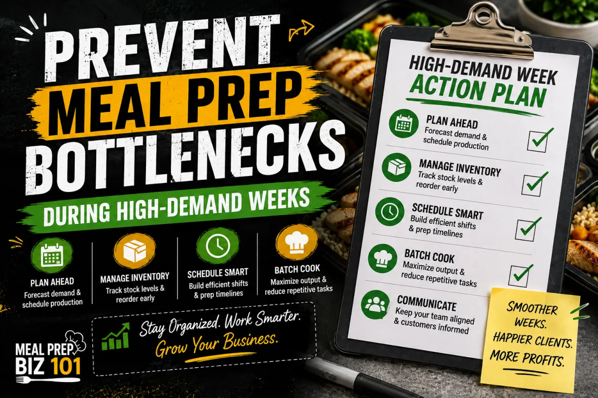 Prevent Meal Prep Bottlenecks During High-Volume Weeks