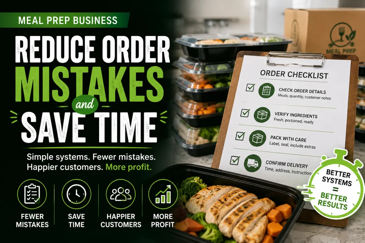 How to Reduce Order Mistakes and Save Time in Your Meal Prep Business
