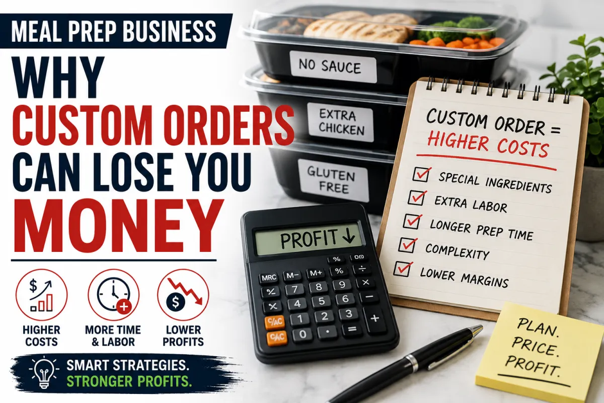 Why Meal Prep Businesses Lose Money on Custom Orders