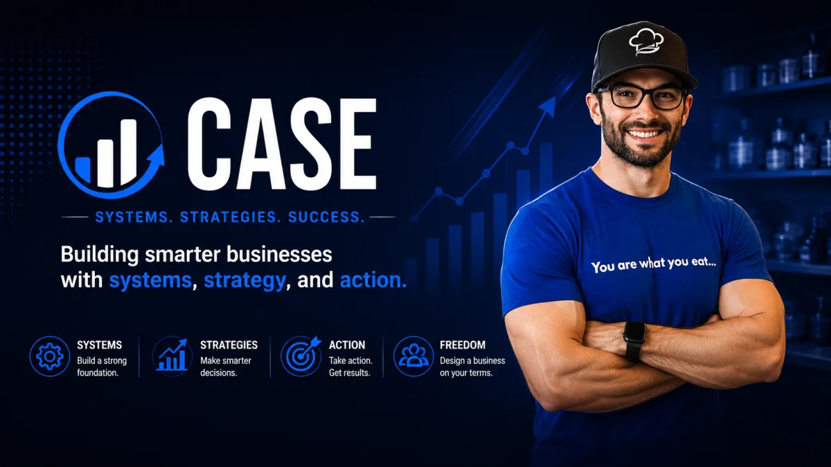 Case from Meal Prep Biz 101 sharing practical advice for meal prep entrepreneurs
