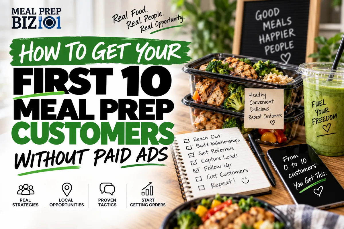 How to Get Your First 10 Meal Prep Customers (Without Paid Ads)