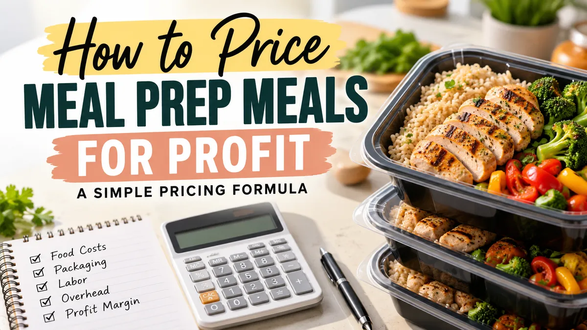How to Price Meal Prep Meals for Profit: A Simple Pricing Formula