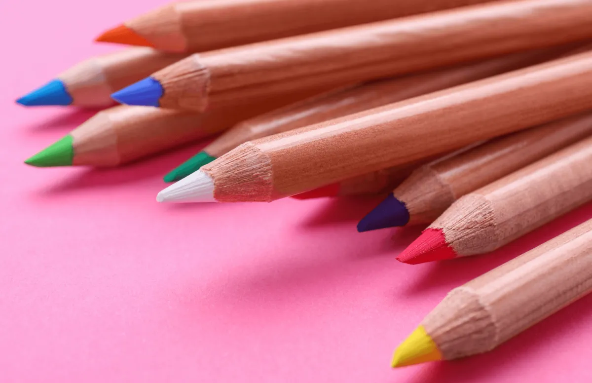 A selection of colouring pencils