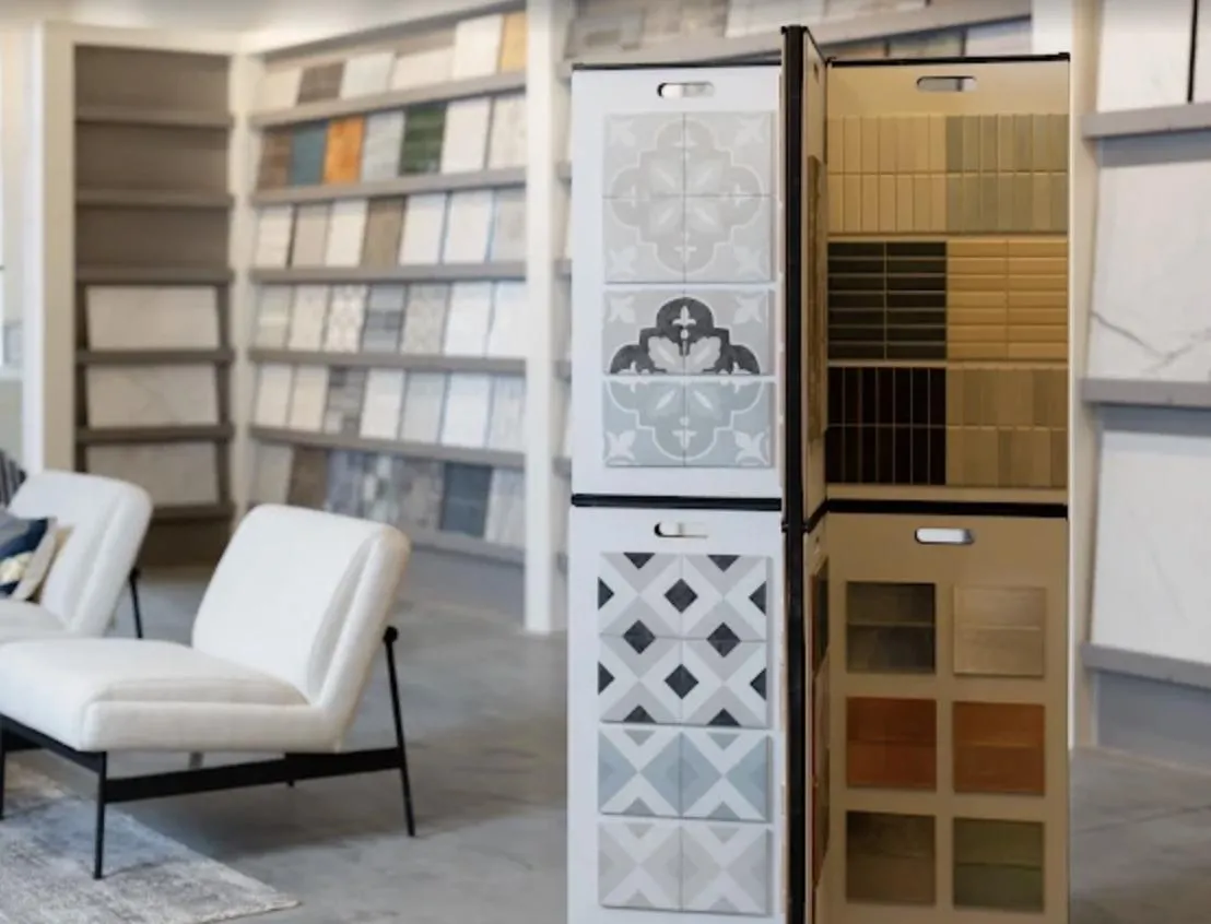 A woman walking down a set of stairs