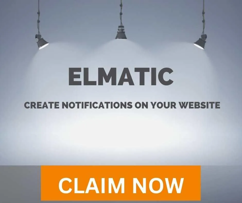 Elmatic-create notification on your website