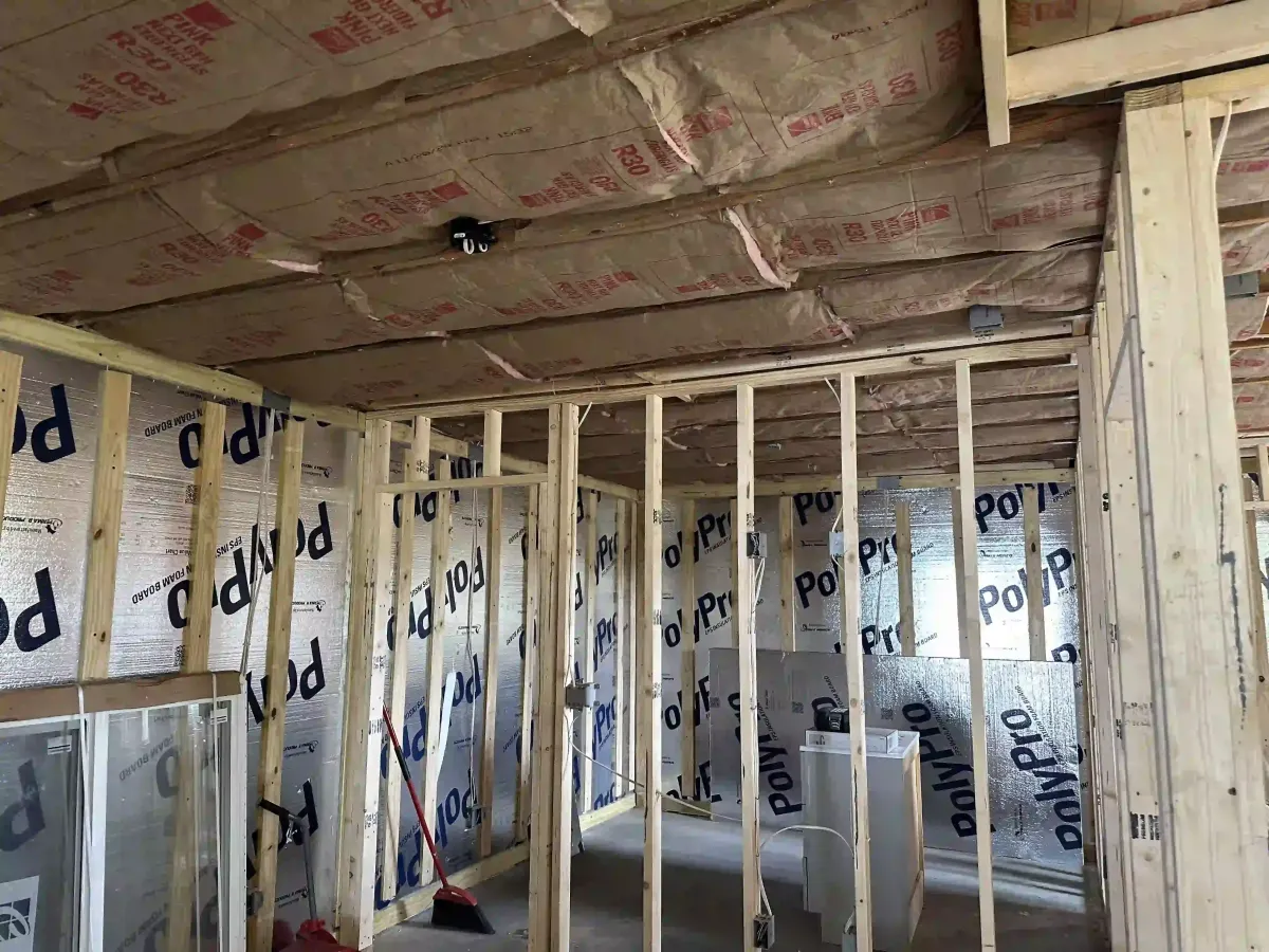 Clean floor insulation removal site in Astor, FL showing spotless prep for future insulation upgrades