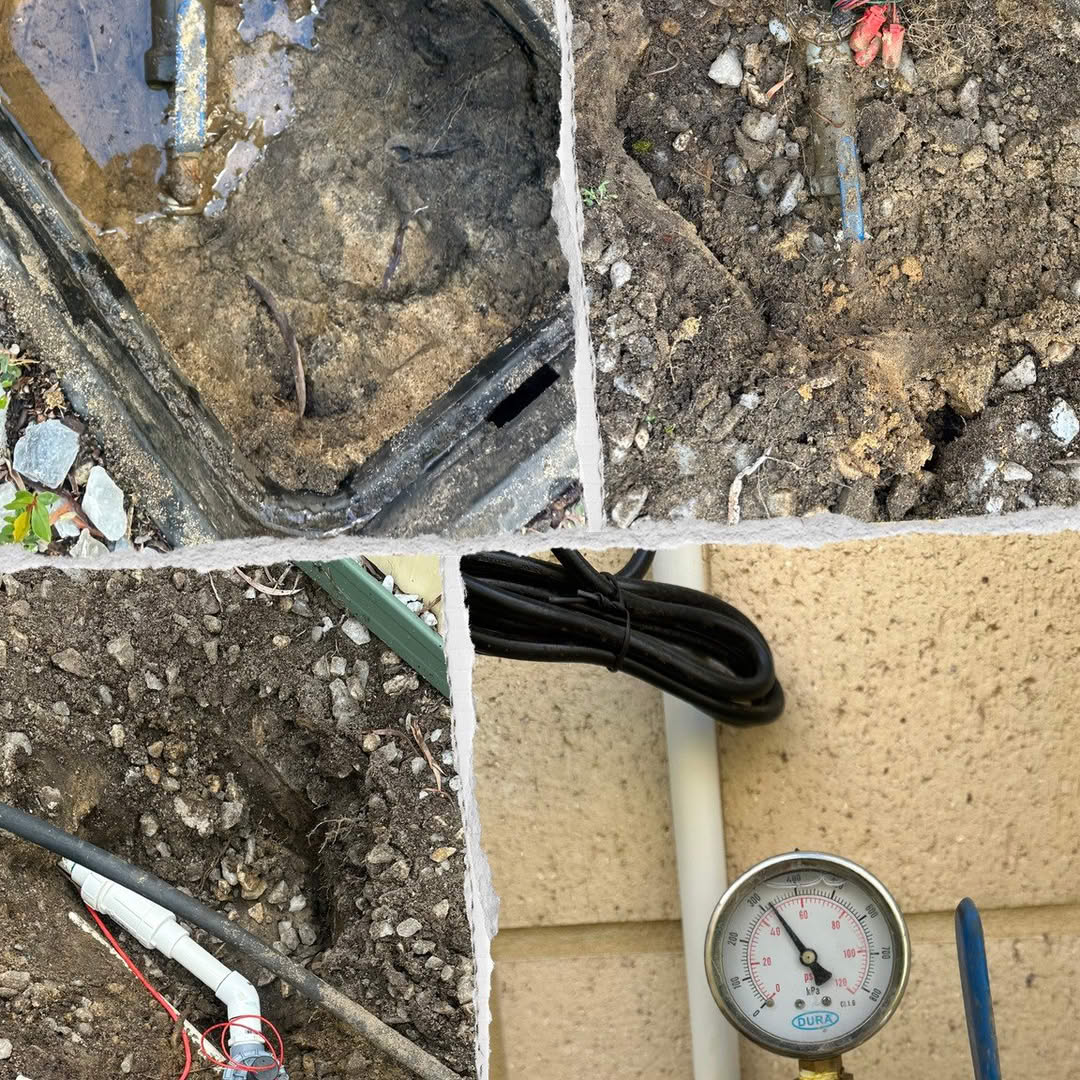 a couple of pipes connected to a building